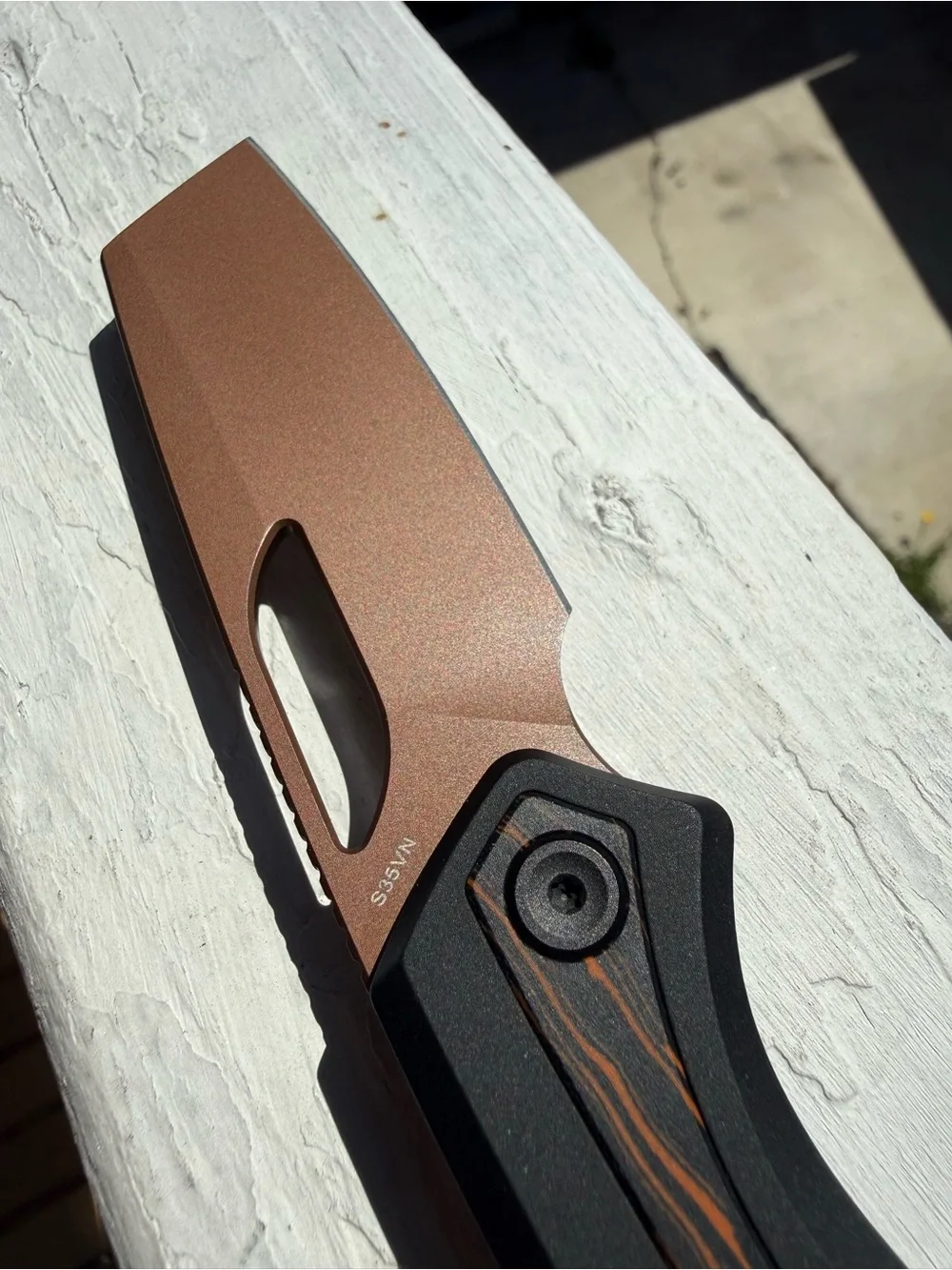 Vosteed Kroc Top Liner Lock 2.99 S35VN Blade & Aluminum & Topo G10 Handle) A1802